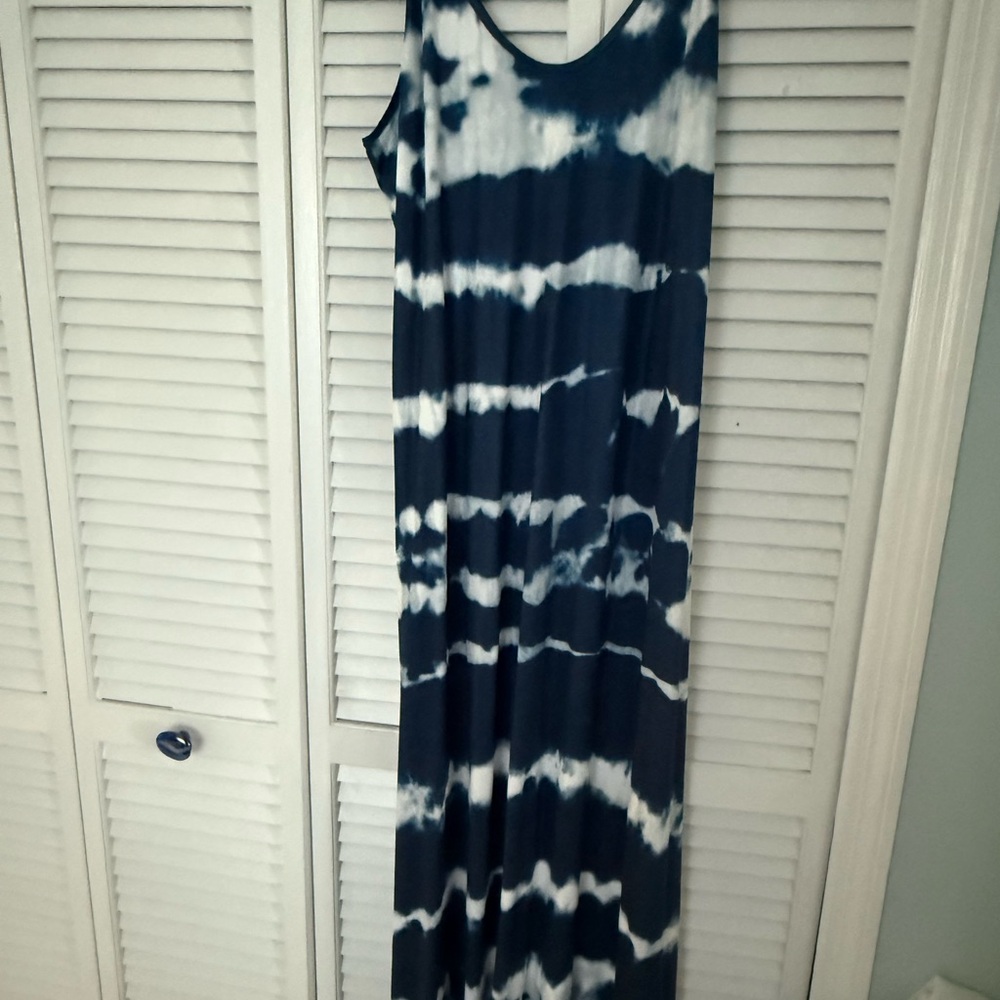 MISSLOOK Navy and White Dress